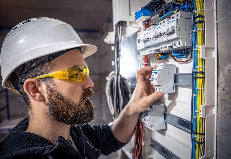Electrician Inspecting the Dedicated Circuit Installed in Port St. Lucie, FL